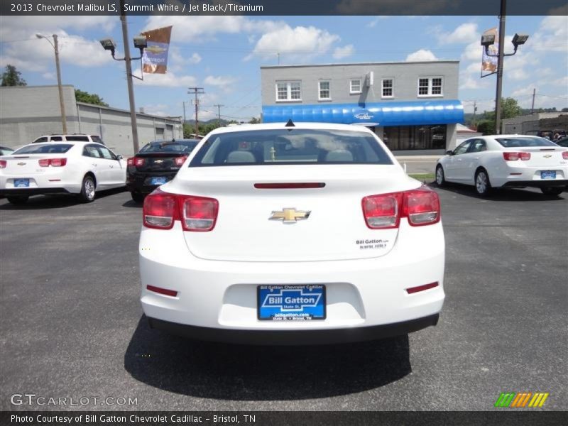Summit White / Jet Black/Titanium 2013 Chevrolet Malibu LS