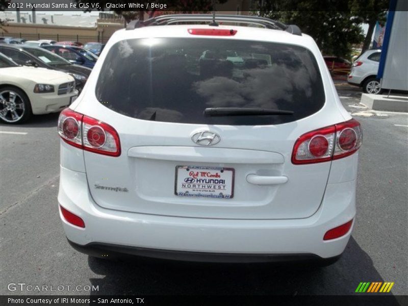 Glacier White / Beige 2012 Hyundai Santa Fe GLS V6