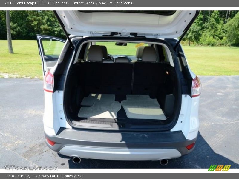 Oxford White / Medium Light Stone 2013 Ford Escape SEL 1.6L EcoBoost