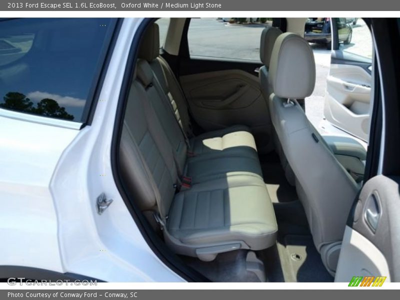 Oxford White / Medium Light Stone 2013 Ford Escape SEL 1.6L EcoBoost