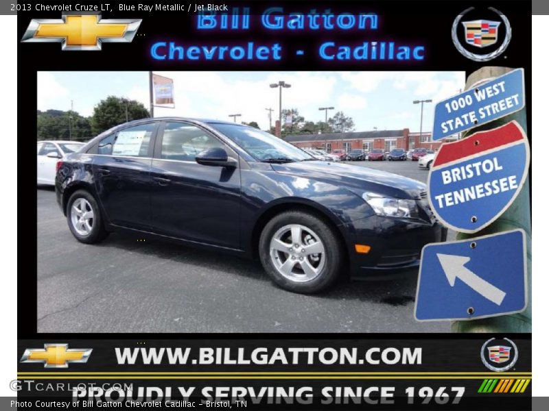 Blue Ray Metallic / Jet Black 2013 Chevrolet Cruze LT