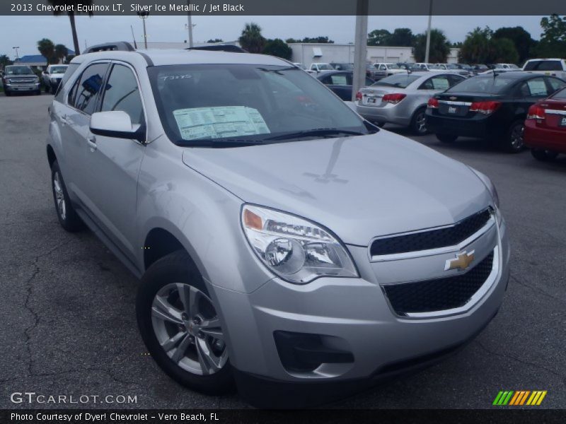 Silver Ice Metallic / Jet Black 2013 Chevrolet Equinox LT