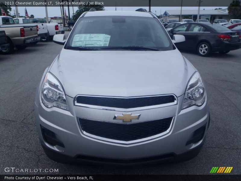 Silver Ice Metallic / Jet Black 2013 Chevrolet Equinox LT