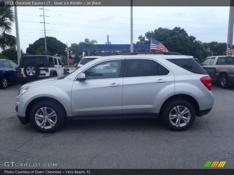 Silver Ice Metallic / Jet Black 2013 Chevrolet Equinox LT