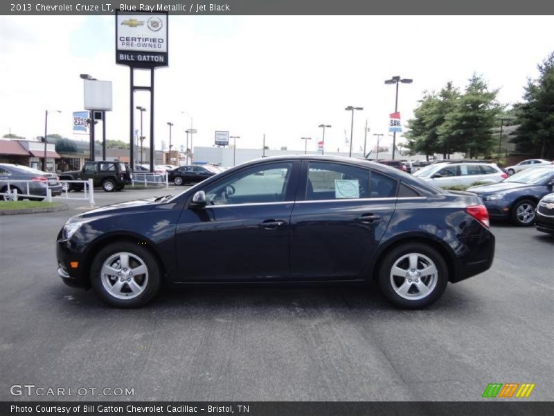 Blue Ray Metallic / Jet Black 2013 Chevrolet Cruze LT