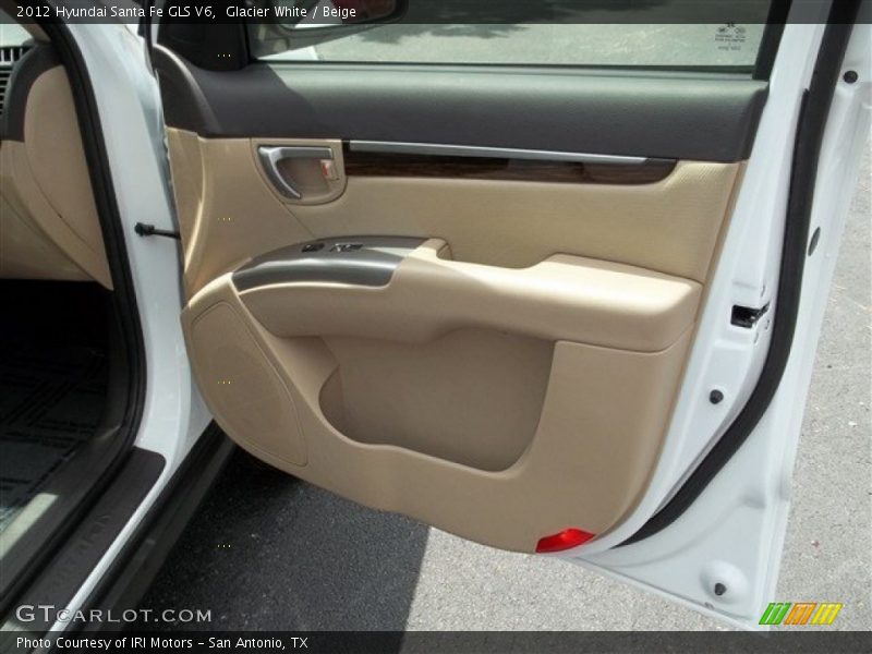 Glacier White / Beige 2012 Hyundai Santa Fe GLS V6