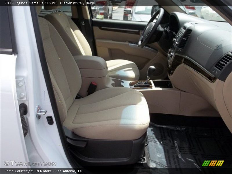 Glacier White / Beige 2012 Hyundai Santa Fe GLS V6