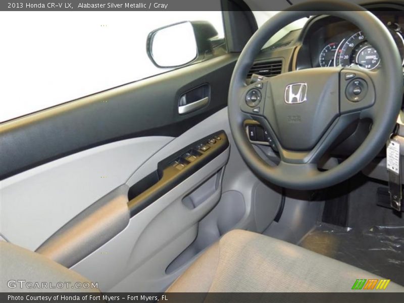 Alabaster Silver Metallic / Gray 2013 Honda CR-V LX
