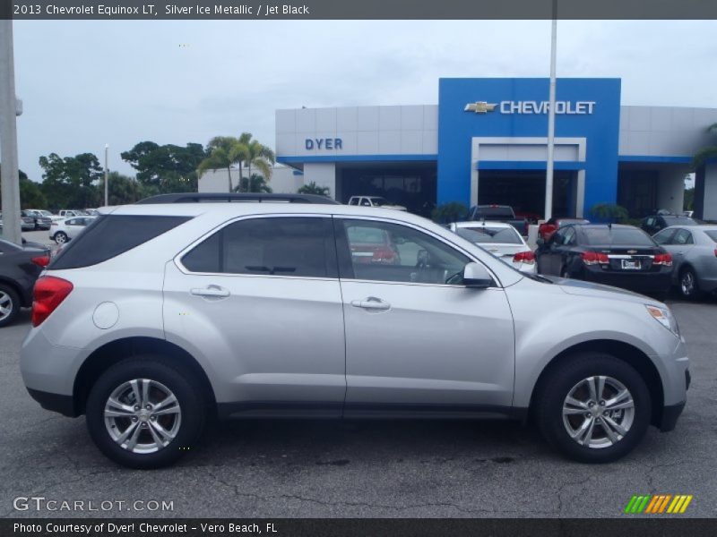 Silver Ice Metallic / Jet Black 2013 Chevrolet Equinox LT