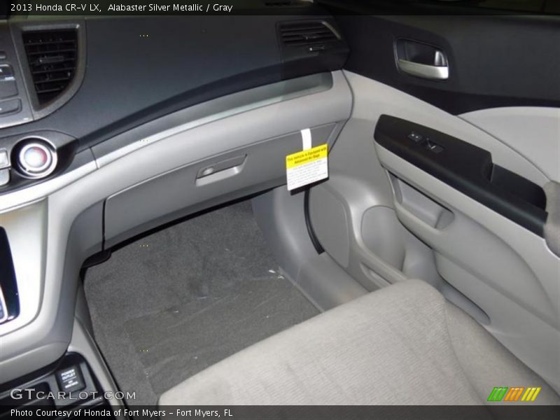 Alabaster Silver Metallic / Gray 2013 Honda CR-V LX