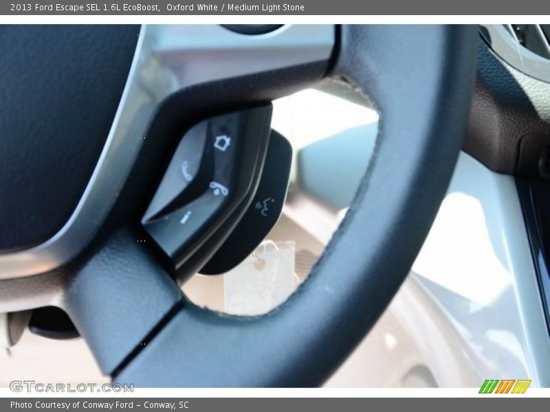 Oxford White / Medium Light Stone 2013 Ford Escape SEL 1.6L EcoBoost