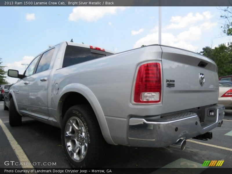 Bright Silver Metallic / Black 2013 Ram 1500 Laramie Crew Cab