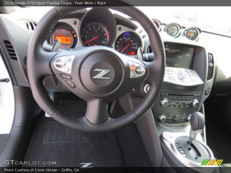 Pearl White / Black 2013 Nissan 370Z Sport Touring Coupe