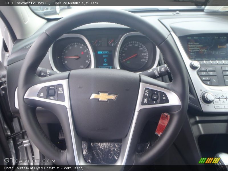Silver Ice Metallic / Jet Black 2013 Chevrolet Equinox LT