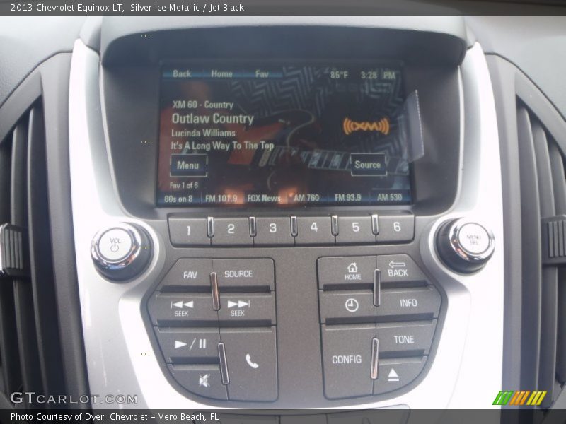 Silver Ice Metallic / Jet Black 2013 Chevrolet Equinox LT