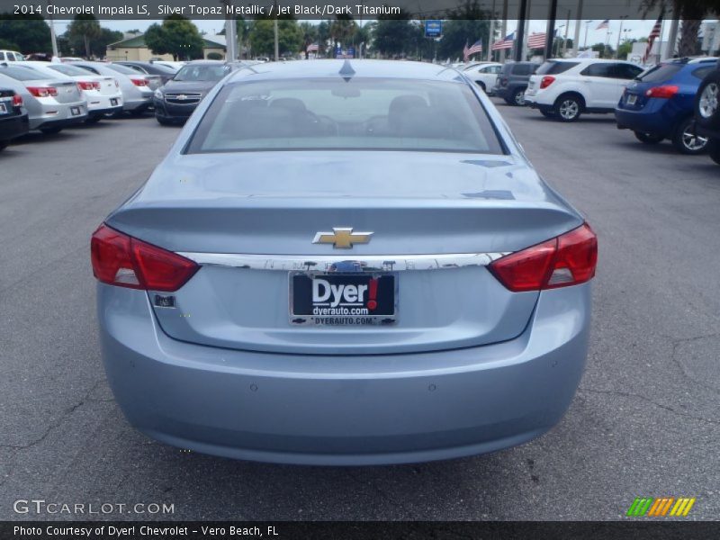 Silver Topaz Metallic / Jet Black/Dark Titanium 2014 Chevrolet Impala LS