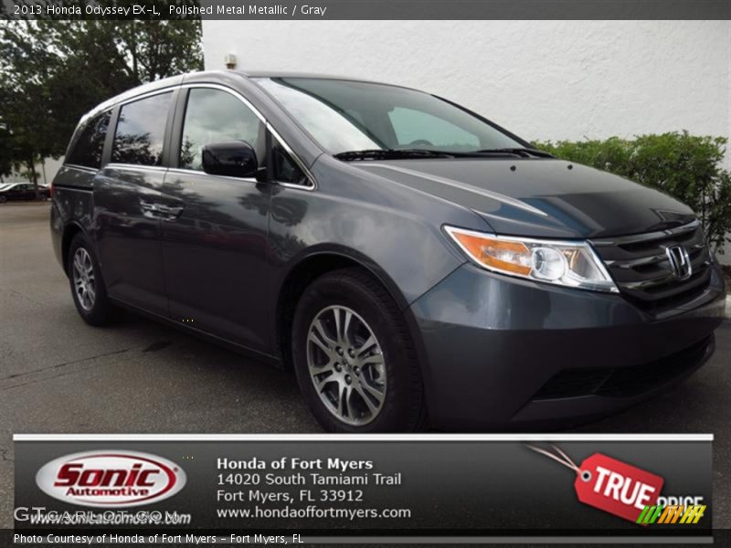 Polished Metal Metallic / Gray 2013 Honda Odyssey EX-L