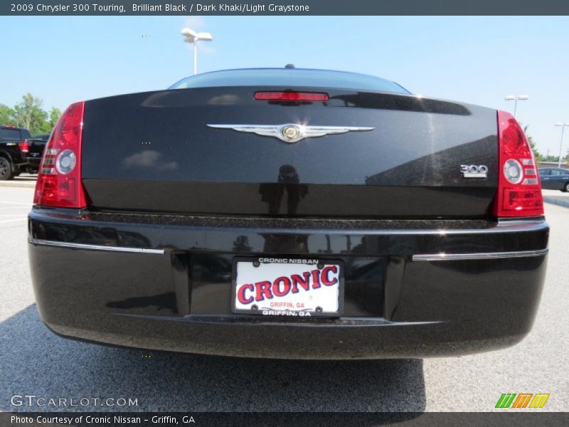 Brilliant Black / Dark Khaki/Light Graystone 2009 Chrysler 300 Touring