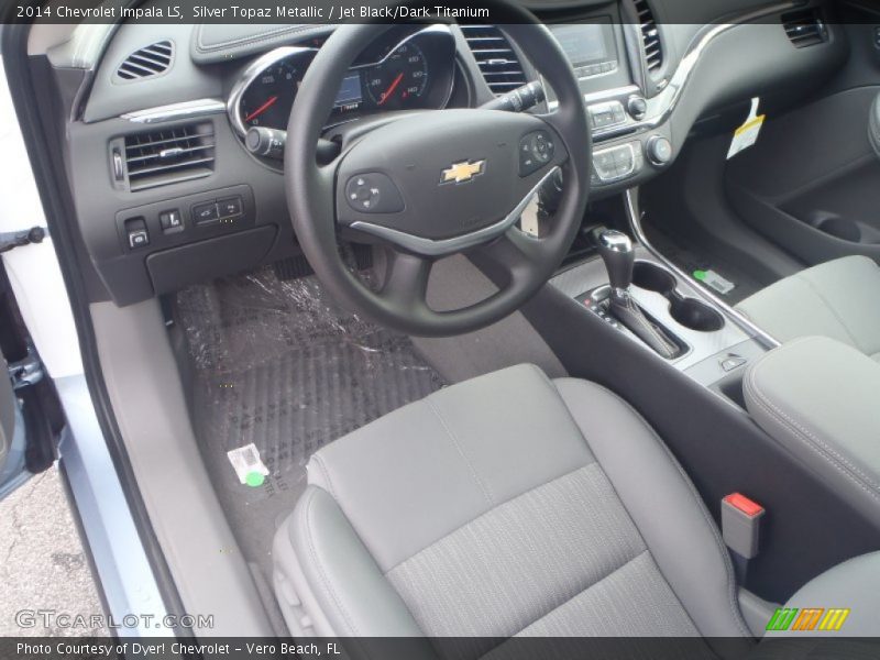 Silver Topaz Metallic / Jet Black/Dark Titanium 2014 Chevrolet Impala LS