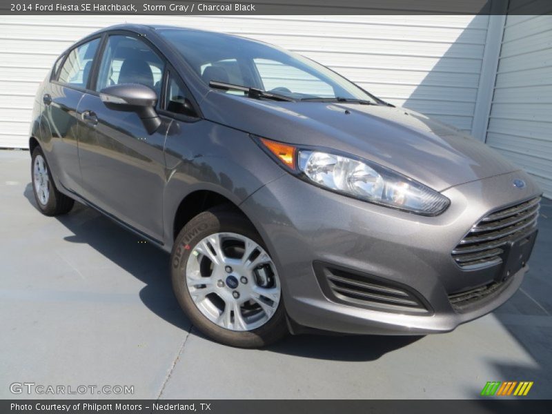 Storm Gray / Charcoal Black 2014 Ford Fiesta SE Hatchback