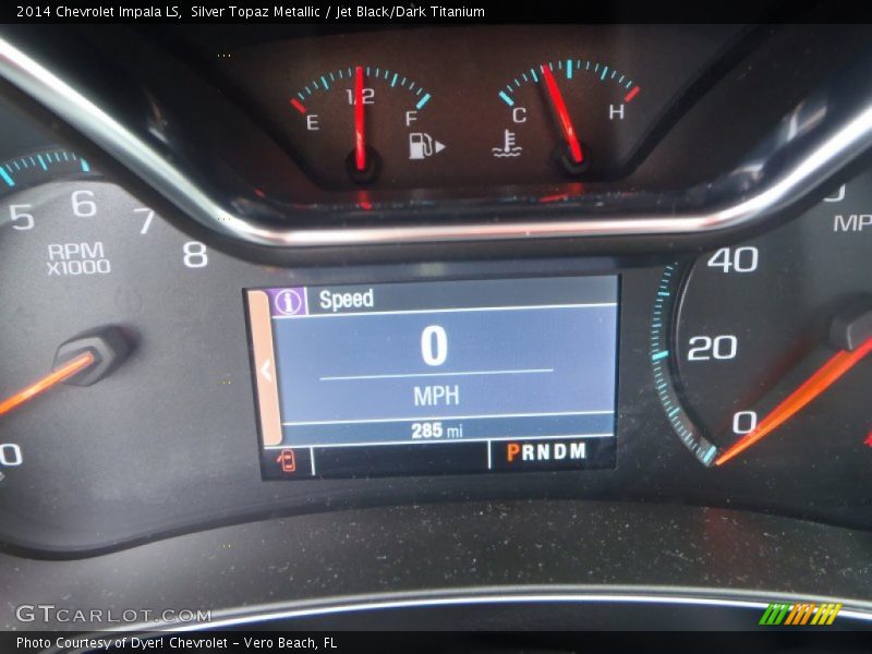 Silver Topaz Metallic / Jet Black/Dark Titanium 2014 Chevrolet Impala LS