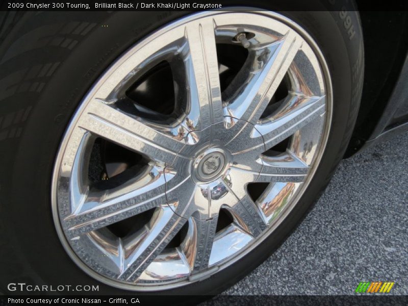 Brilliant Black / Dark Khaki/Light Graystone 2009 Chrysler 300 Touring