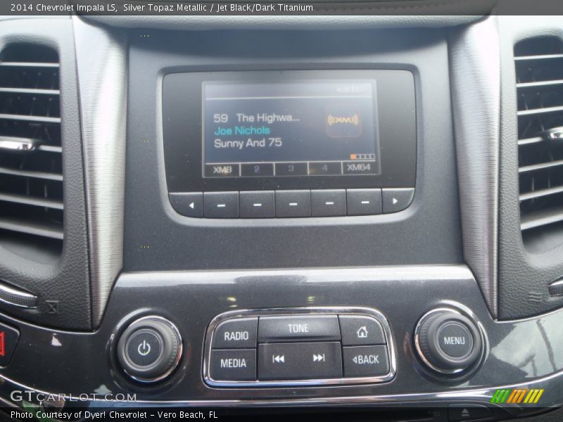 Silver Topaz Metallic / Jet Black/Dark Titanium 2014 Chevrolet Impala LS