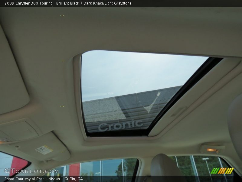 Brilliant Black / Dark Khaki/Light Graystone 2009 Chrysler 300 Touring