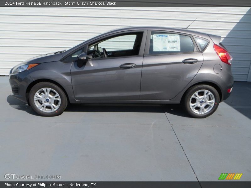 Storm Gray / Charcoal Black 2014 Ford Fiesta SE Hatchback