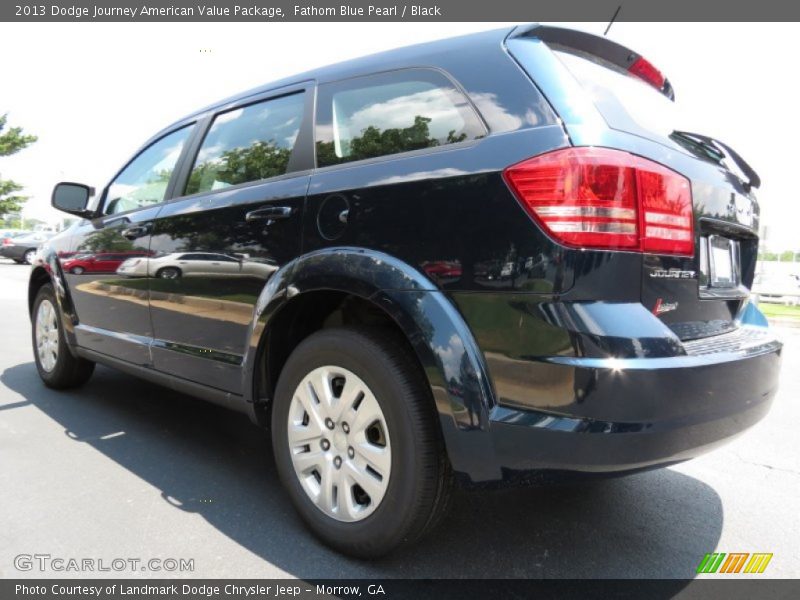 Fathom Blue Pearl / Black 2013 Dodge Journey American Value Package