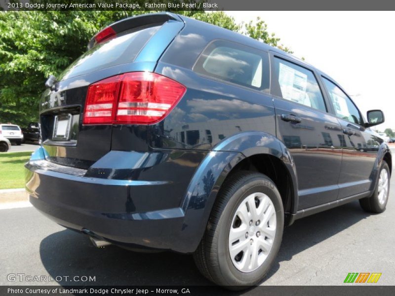 Fathom Blue Pearl / Black 2013 Dodge Journey American Value Package