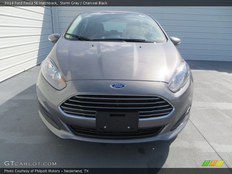 Storm Gray / Charcoal Black 2014 Ford Fiesta SE Hatchback