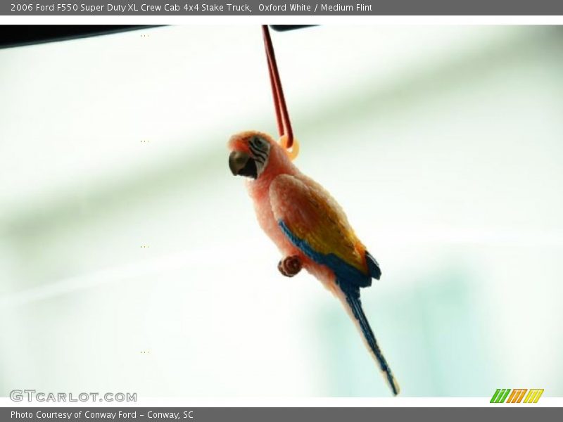Oxford White / Medium Flint 2006 Ford F550 Super Duty XL Crew Cab 4x4 Stake Truck