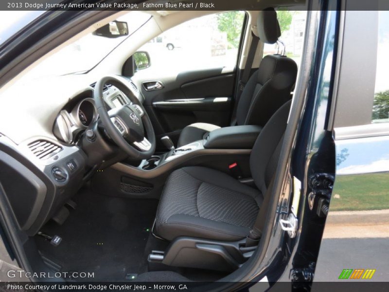 Fathom Blue Pearl / Black 2013 Dodge Journey American Value Package