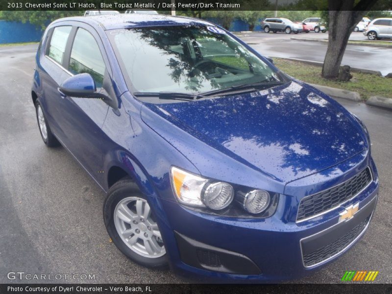 Blue Topaz Metallic / Dark Pewter/Dark Titanium 2013 Chevrolet Sonic LT Hatch