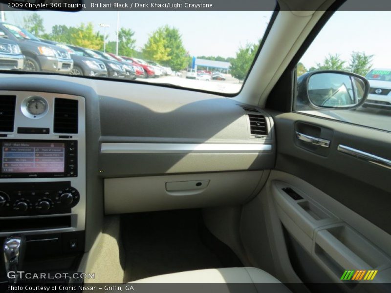 Brilliant Black / Dark Khaki/Light Graystone 2009 Chrysler 300 Touring