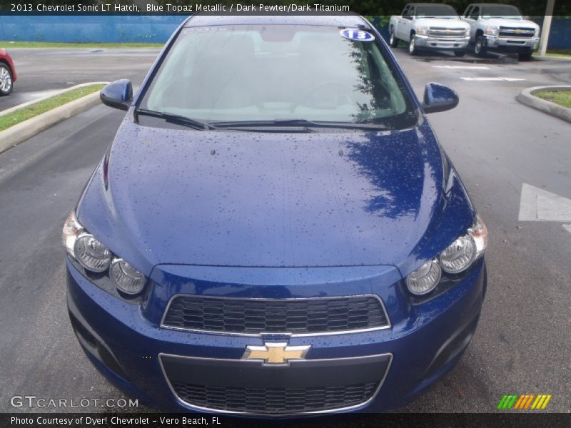 Blue Topaz Metallic / Dark Pewter/Dark Titanium 2013 Chevrolet Sonic LT Hatch