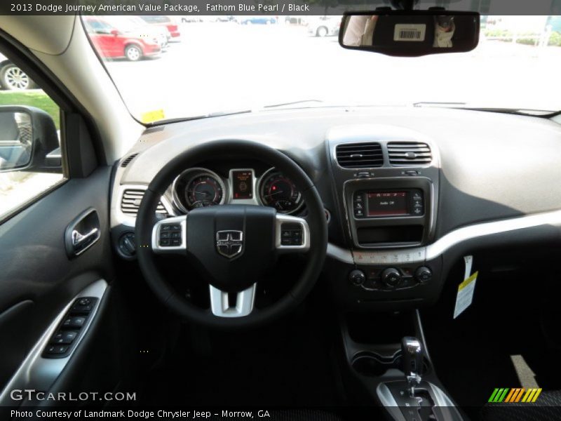 Fathom Blue Pearl / Black 2013 Dodge Journey American Value Package
