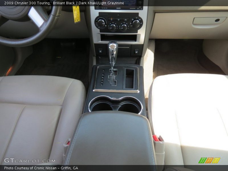 Brilliant Black / Dark Khaki/Light Graystone 2009 Chrysler 300 Touring
