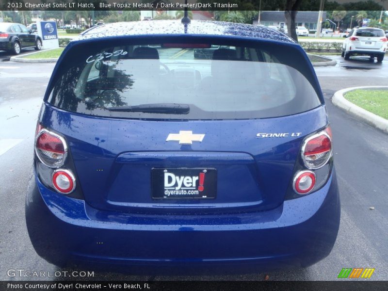 Blue Topaz Metallic / Dark Pewter/Dark Titanium 2013 Chevrolet Sonic LT Hatch