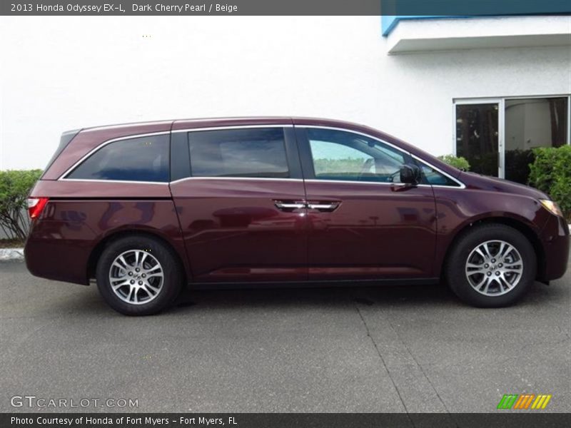 Dark Cherry Pearl / Beige 2013 Honda Odyssey EX-L