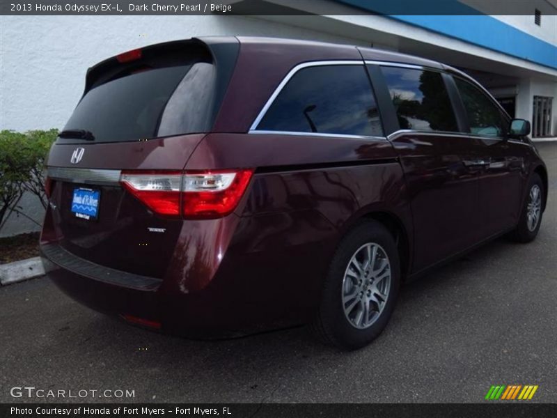 Dark Cherry Pearl / Beige 2013 Honda Odyssey EX-L