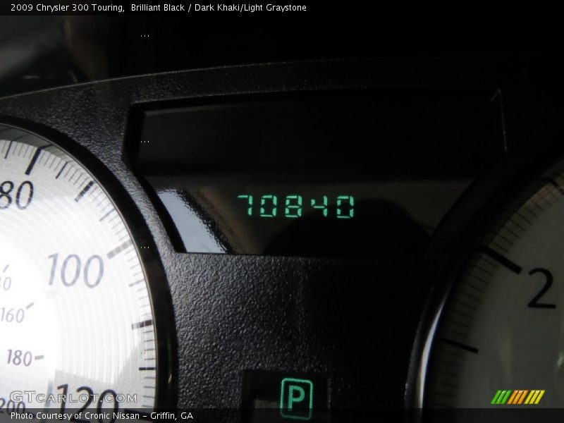 Brilliant Black / Dark Khaki/Light Graystone 2009 Chrysler 300 Touring