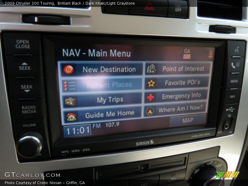 Brilliant Black / Dark Khaki/Light Graystone 2009 Chrysler 300 Touring
