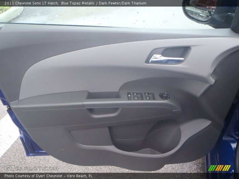 Blue Topaz Metallic / Dark Pewter/Dark Titanium 2013 Chevrolet Sonic LT Hatch