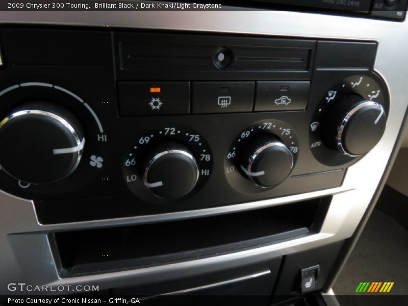 Brilliant Black / Dark Khaki/Light Graystone 2009 Chrysler 300 Touring