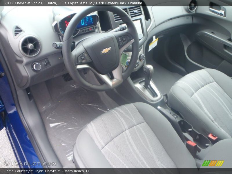 Blue Topaz Metallic / Dark Pewter/Dark Titanium 2013 Chevrolet Sonic LT Hatch