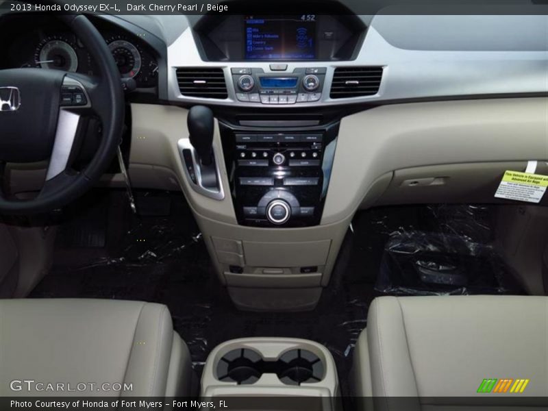 Dark Cherry Pearl / Beige 2013 Honda Odyssey EX-L