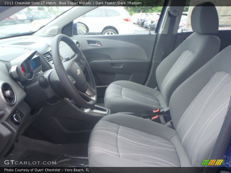 Blue Topaz Metallic / Dark Pewter/Dark Titanium 2013 Chevrolet Sonic LT Hatch