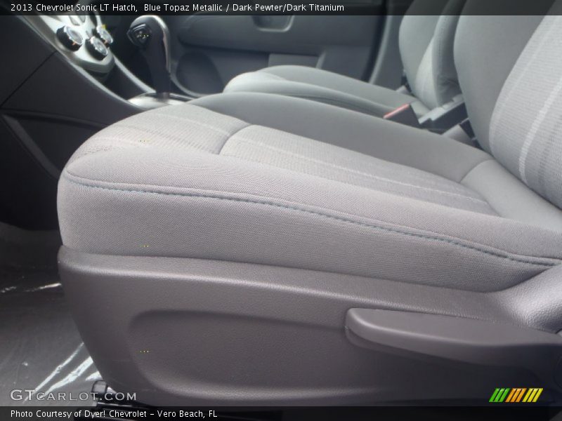 Blue Topaz Metallic / Dark Pewter/Dark Titanium 2013 Chevrolet Sonic LT Hatch